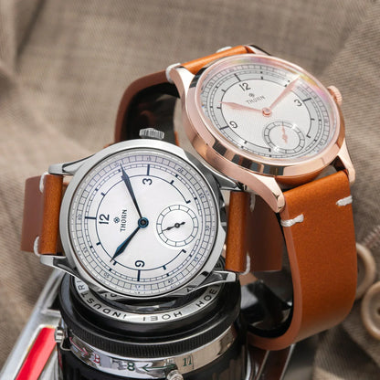 THORN T001 Quartz Watch 316L Stainless Steel Sapphire Crystal Waterproof Grilled Blue Hands Fashion Business Men Women Watch