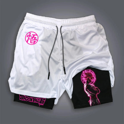 Dragon Ball Super Licensed Shorts 2025 - Japanese Anime Breathable Quick-Dry Beach Pants, Retro Y2K Hip Hop Style