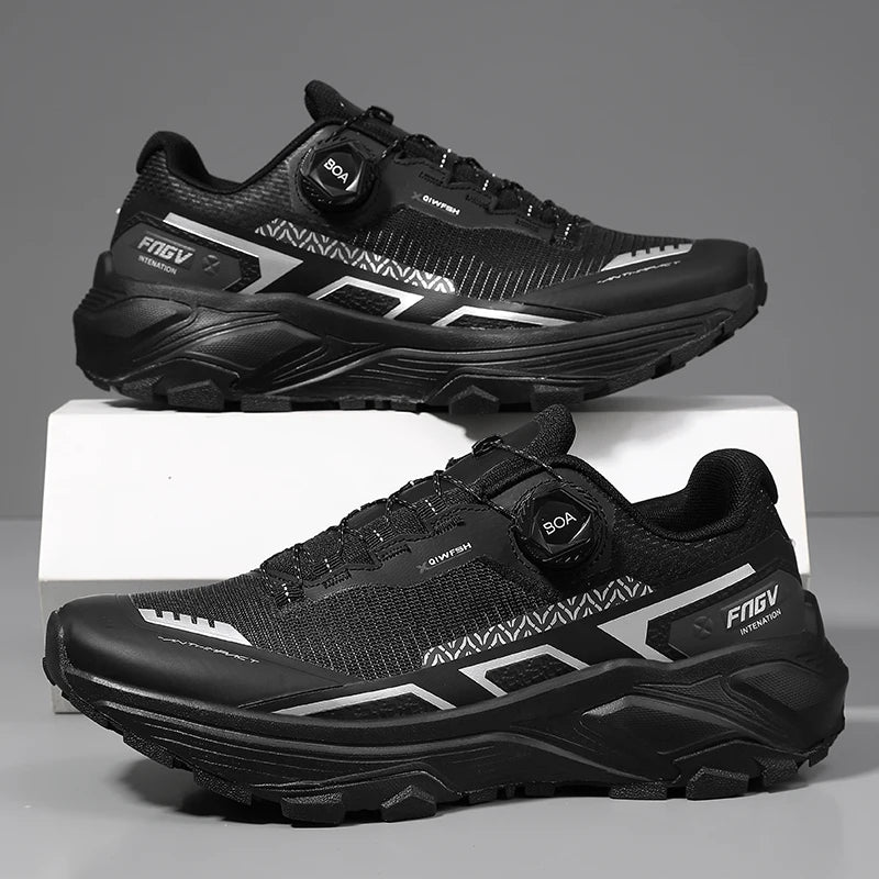 Mens Running Shoes Outdoor Mesh Breathe Mountain Off Road Climbing Shoes Wear Resistant Cosy Fashion Sneakers for Men