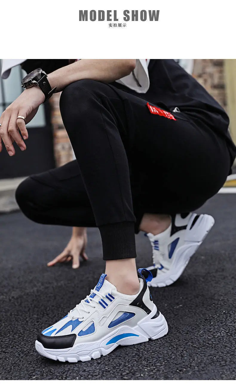 Nuevos zapatos casuales para hombre, para actividades al aire libre; zapatillas deportivas a la moda, ligeras, cómodas y transpirables.