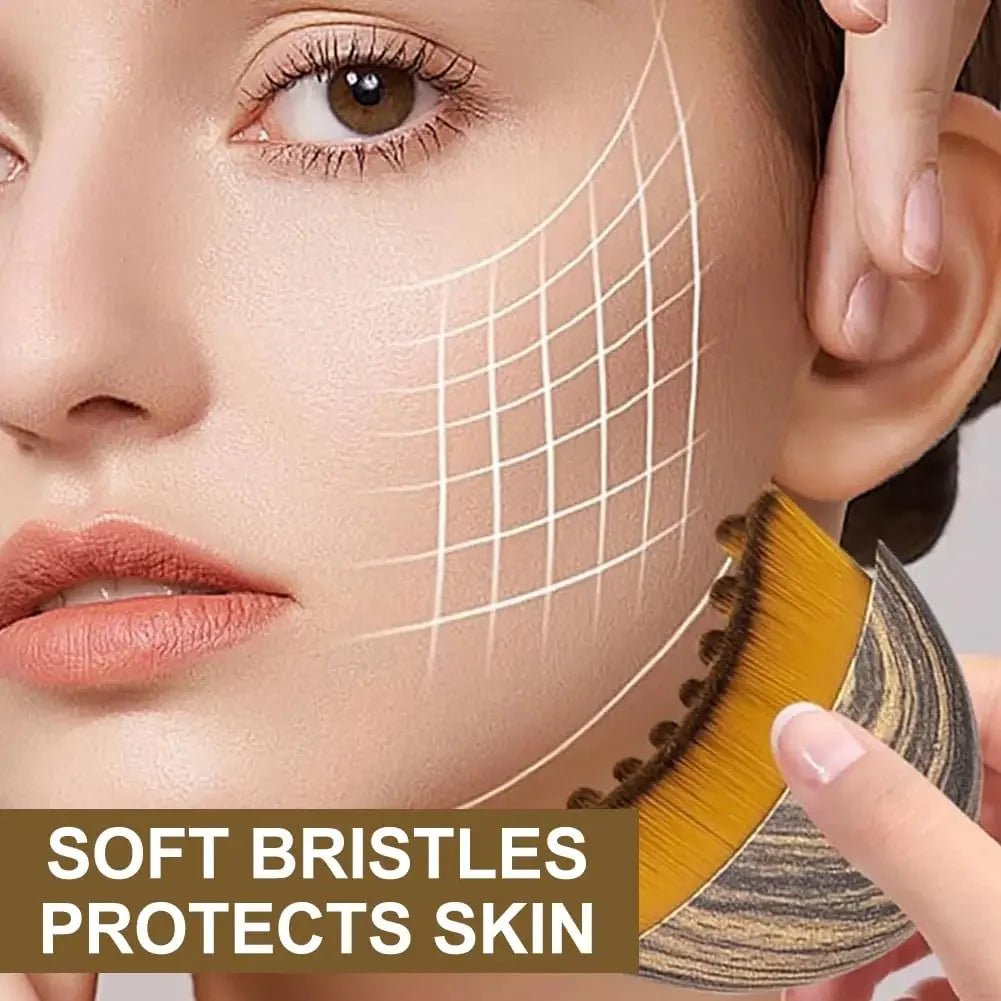 Lymphatic Contour Face Brush, Chin & Jawline Sculpting, Drainage Massager for Face, Ergonomically Designed to Fit The Skin Precisely