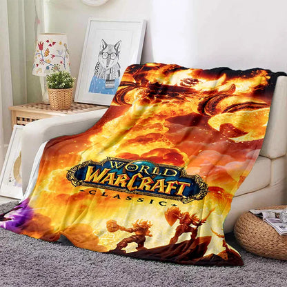 WOW, World of Warcraft  Demon Hunter, Lich King Game 3D Soft Blankets,Throw Blanket for Picnic Beds Sofa Home Bedroom Kids Gifts