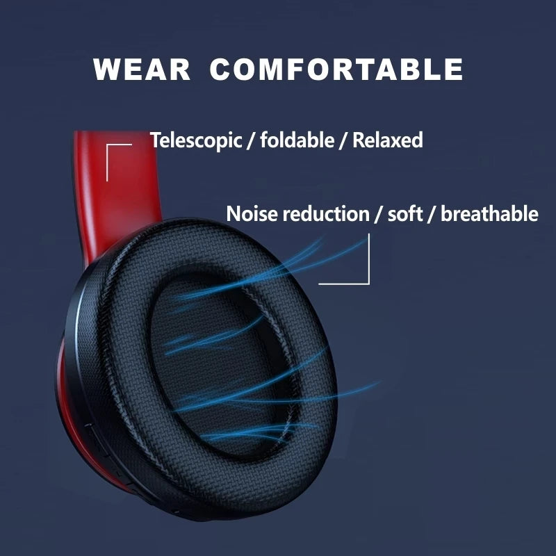 Auriculares Lenovo HD200 Bluetooth inalámbricos circumaurales – Casco gaming estéreo HiFi con cancelación de ruido y micrófono