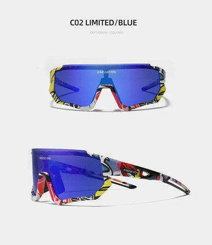 KINGSEVEN Cycling Anti-UV Sunglasses Men Women Bicycle Glasses UV400 Polarized Fishing Bike Climbing Large Frame Sports Eyewear
