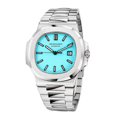 Relógio Masculino Specht&Sohne 2025 New Classic de Luxo Automático em Aço Inoxidável com Safira 8215, Relógio de Pulso Mecânico