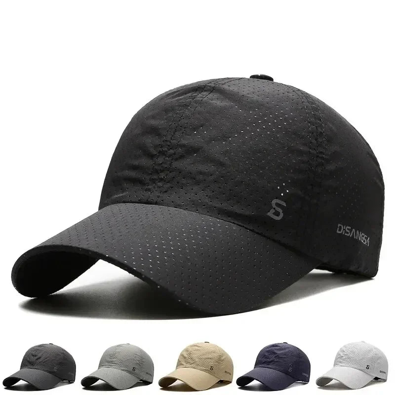 Fashion Design Running Cap Thin Quick Drying Breathable Duck Tongue Outdoor Men's Sun Summer Fishing Avisor Baseball Cap