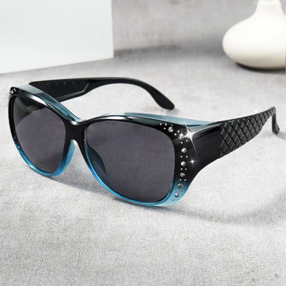 Rhinestone Fit Over Glasses Sunglasses Fashion Sun Glasses Fit Over GlitteringOversized Leopard Square Glasses