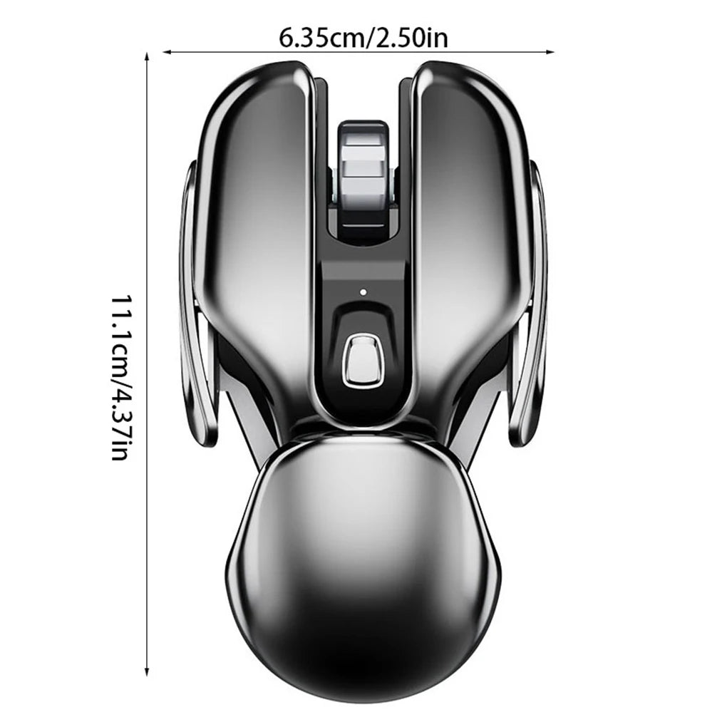 Rechargeable Mute Wireless Mouse USB Ergonomics Metal Receiver Desktop Waterproof Gaming Mice PC Laptop Tools
