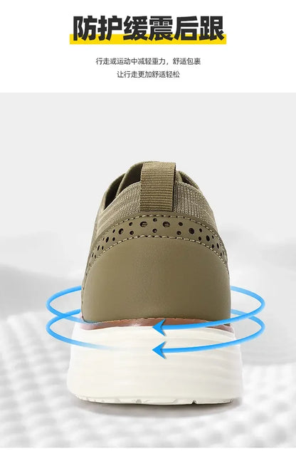 Mocasines deportivos de malla para hombre, calzado antideslizante de corte bajo, zapatos casuales deportivos, superventas, zapatos de diseño 2025