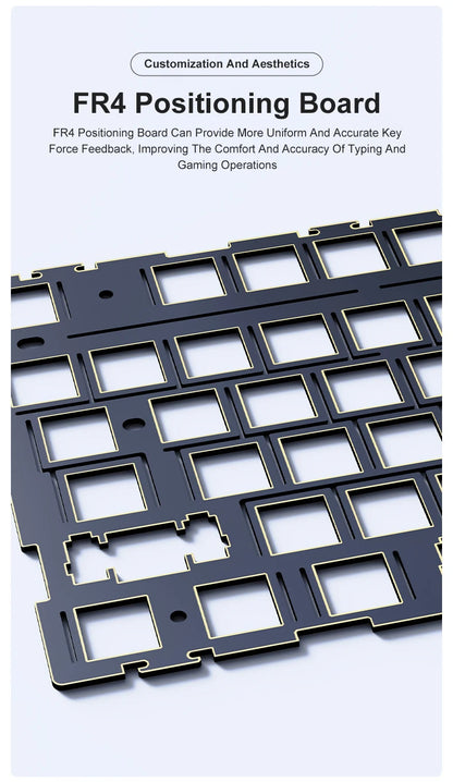 Ajazz AK35I V3/V4 MAX Tri-mode Wired Bluetooth Wireless Gaming Keyboard Gasket Full Key Hot Swap 104 Keys Customized Keyboard