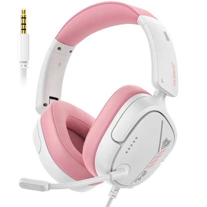 Casque de jeu NUBWO HG04L pour PS5/PS4 Xbox Series X | Microphone unidirectionnel léger transparent 250g pour S/Xbox One Switch, prise jack 3,5 mm