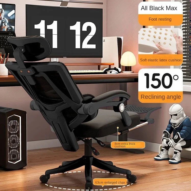 Ergonomic Mesh Office Chair with Lumbar Support, High Back Computer Desk Chair, Adjustable Comfortable Office Chair for Work, Gaming & Study