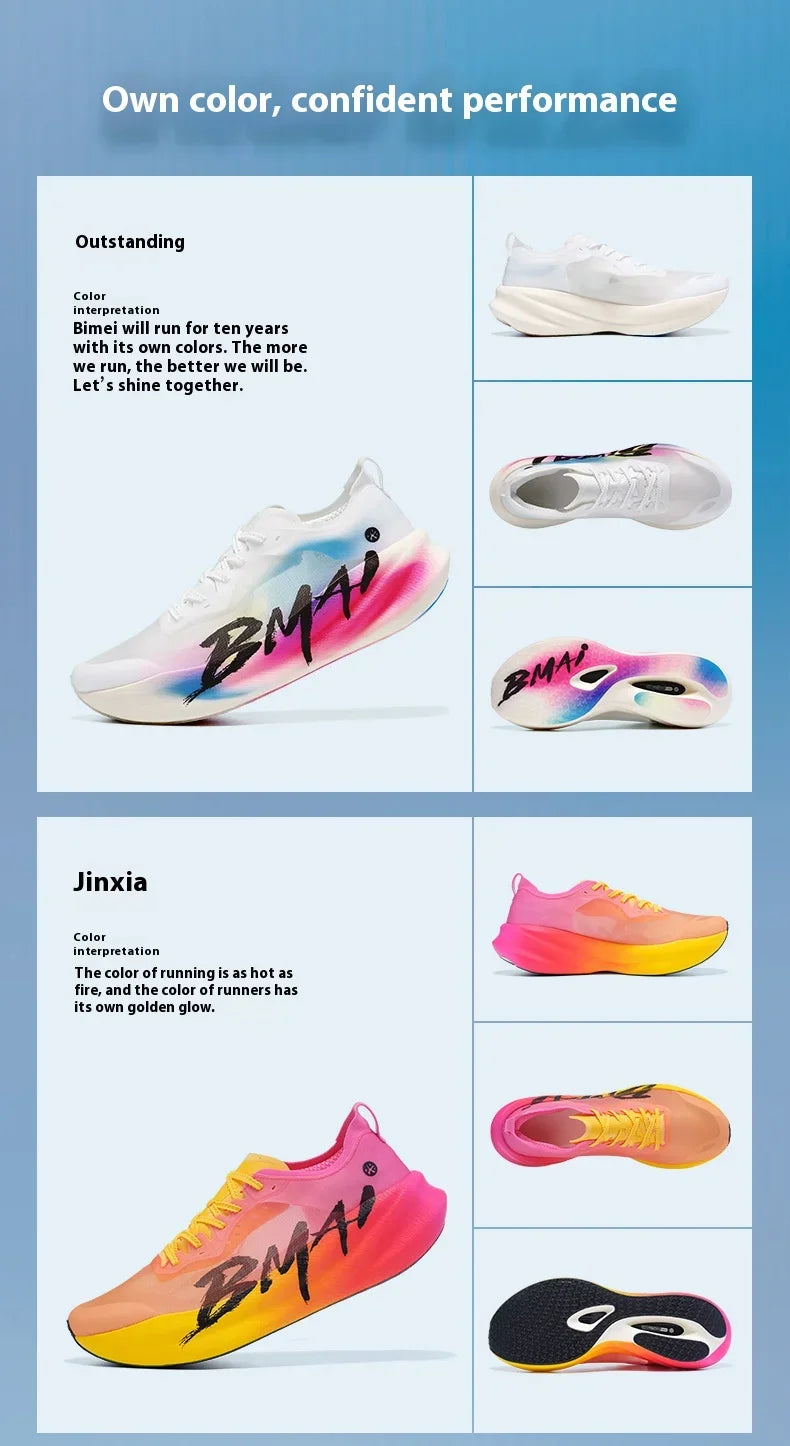 BMAI New 42KM Marathon Herren- und Damen-Sportschuhe, gedämpfte Laufschuhe, atmungsaktive Fitness-Sneaker für Damen, Designer-Sneaker für Herren