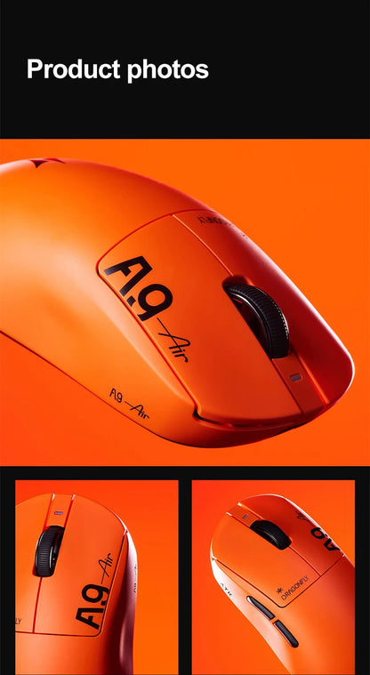 Mouse da gaming wireless ATK Dragonfly A9 Ultimate A9 Air PAW3950 ultraleggero ergonomico e-sport per gamer FPS CSGO A9 Ultra