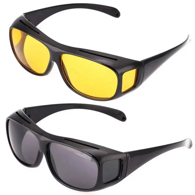 Night Driving Glasses For Men Women Fit Over Sunglasses Anti Glare Polarized HD Night Vision Glasses Windproof Outdoor Cycling