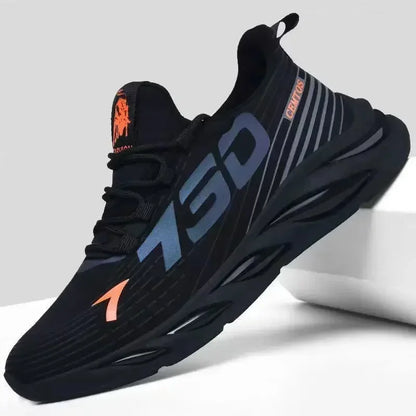 New Summer Men’s Breathable Mesh Running Shoes, Lightweight Sports Sneakers, Trendy Brand