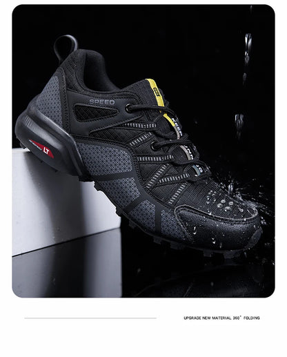 Men's hiking shoes, all-terrain outdoor sports shoes, breathable mesh, non-slip, wear-resistant hiking shoes, outdoor cycling shoes