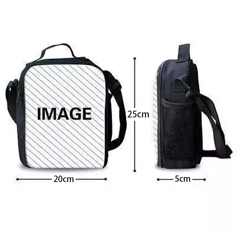 Hot Game Shooting Fortnites Child Insulated Large Capacity Bag for Boy Girl Student Outdoor Resuable Thermal Cooler Lunch Box