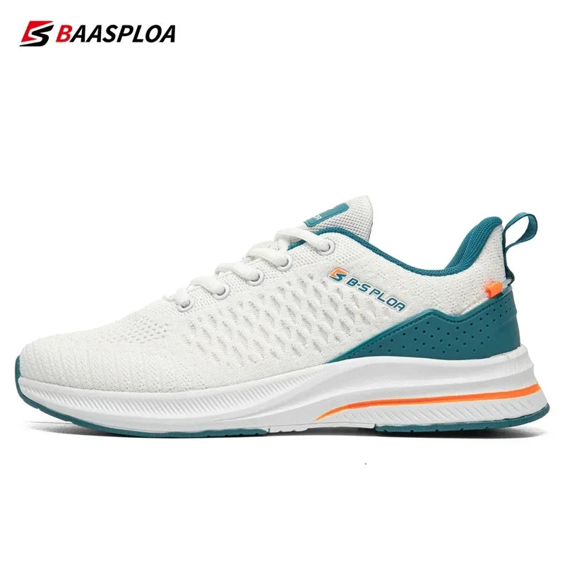 Baasploa Herren-Laufschuhe, neue atmungsaktive Mesh-Sport-Sneaker, Übergrößen 41-48, klassische Freizeitschuhe für Herren, rutschfest, Outdoor-Komfort