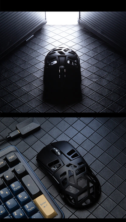 Mouse da gaming wireless DAREU Al-mg Tri-mode 8Khz PBT con ricarica rapida, PAW3950, 30000 DPI, leggero, per PC gamer