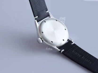 Milifortic Jumping Hour Auto R077 Vintage Small Seconds ST17 Movement Jump Hour Salmon Dial Men Watches