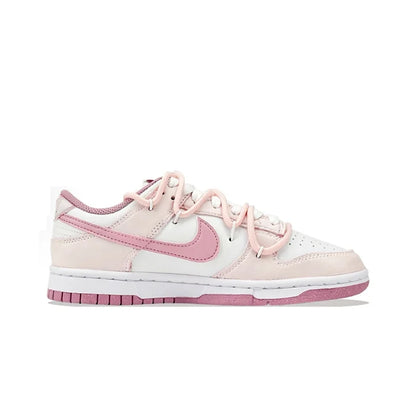 Personalizované tenisky Nike Dunk „Honeyed Rose“ – nové čínske ručne maľované dámske nízke skate topánky so srdiečkami