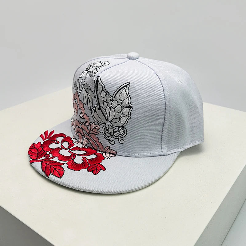 China Chic Pattern Embroidered Baseball Hats Breathable New Unisex Ethnic Style Peaked Caps Versatile Sunshade Hip Hop Fashion