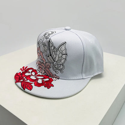 China Chic Pattern Embroidered Baseball Hats Breathable New Unisex Ethnic Style Peaked Caps Versatile Sunshade Hip Hop Fashion