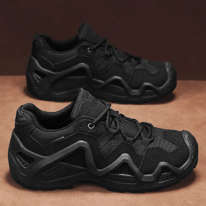 Sneakers da uomo alla moda per l’outdoor, scarpe da trekking di nuovi designer, scarpe da passeggio traspiranti mimetiche da uomo, scarpe da arrampicata per coppie