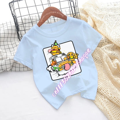 Fortnites Children T-shirts Game Cartoon Printed Figures Fortress Night Tees Game Short Sleeves Tops Summer Boys Girls Clothes