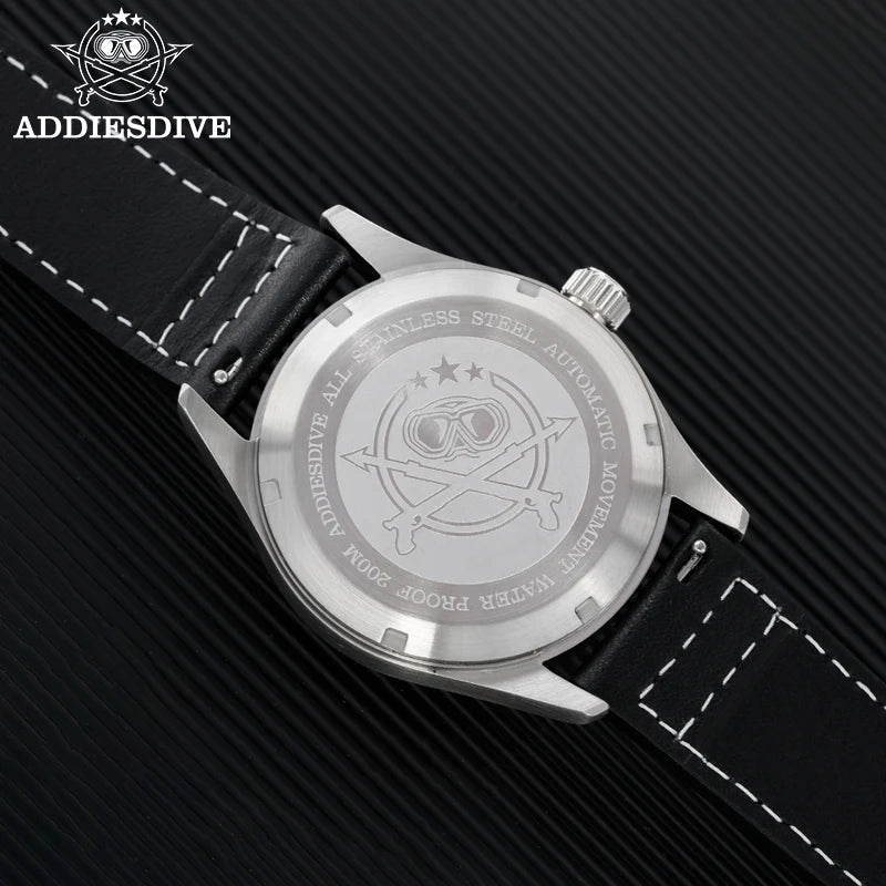 ADDIESDIVE Watches For Men C3 Super Luminous 200m Waterproof Japan 8215 316L Stainless Automatic Mechanical Watch