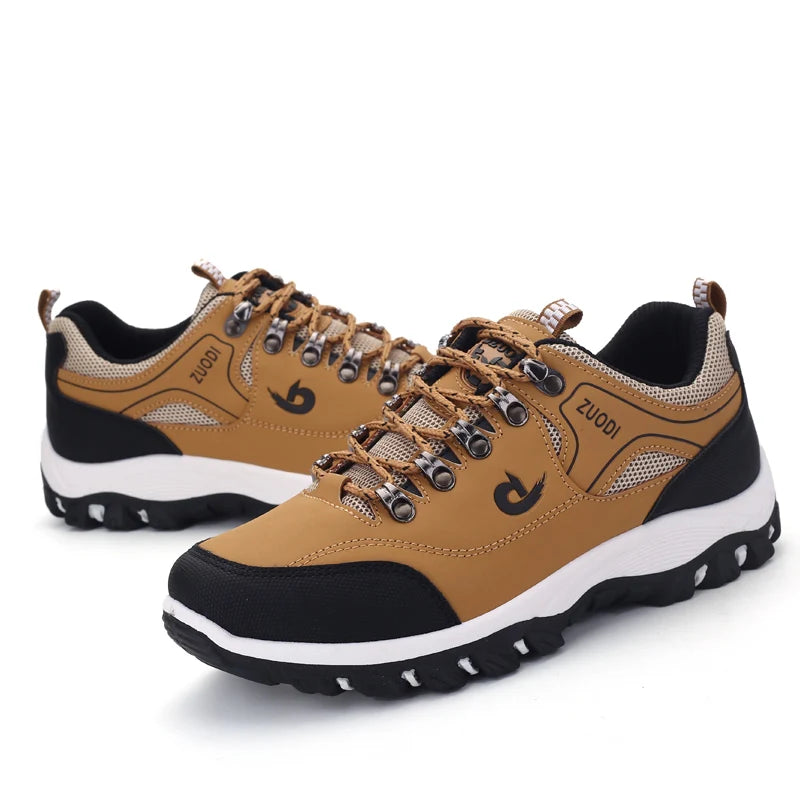 Men's EVA Hiking Shoes Waterproof Anti-Slip Leather Outdoor Sports Shoes for Camping Running Jogging 2025 New