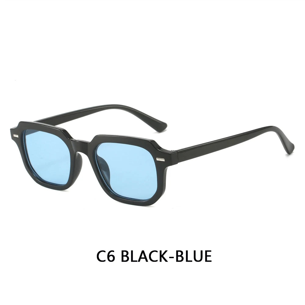 Men's Small Frame Sunglasses Can Customized Prescription Glasses Casual Blue Sunglasses For Travel And Driving