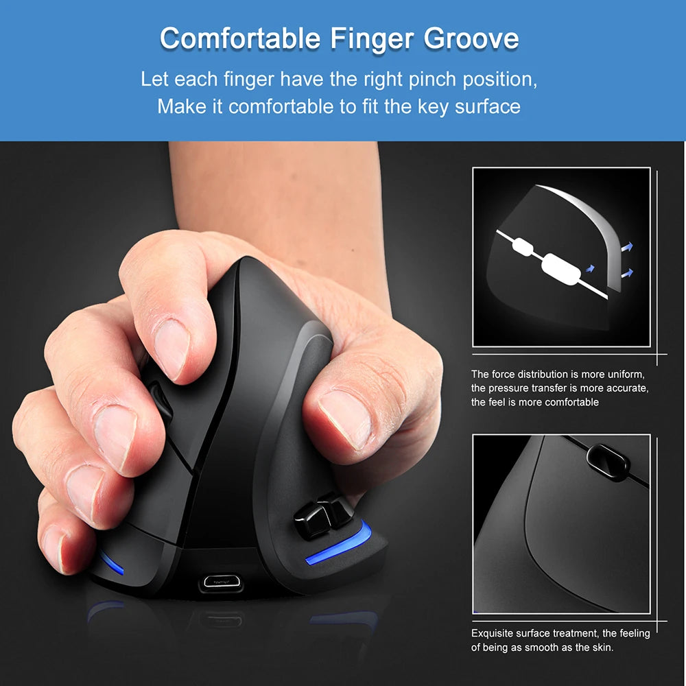 Lefon F33 Bluetooth Ergonomic Trackball Mouse, Rechargeable Wireless Trackball Mouse with Bluetooth & 2.4G, 4800 DPI Ergonomic Rollerball Mouse for PC, Office & Drawing