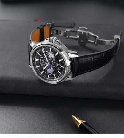 BORIAGE(BOAIJIUA) Fully Automatic Mechanical Men's Watch Original Design Mechanical Watches Waterproof Luminous Wristwatch