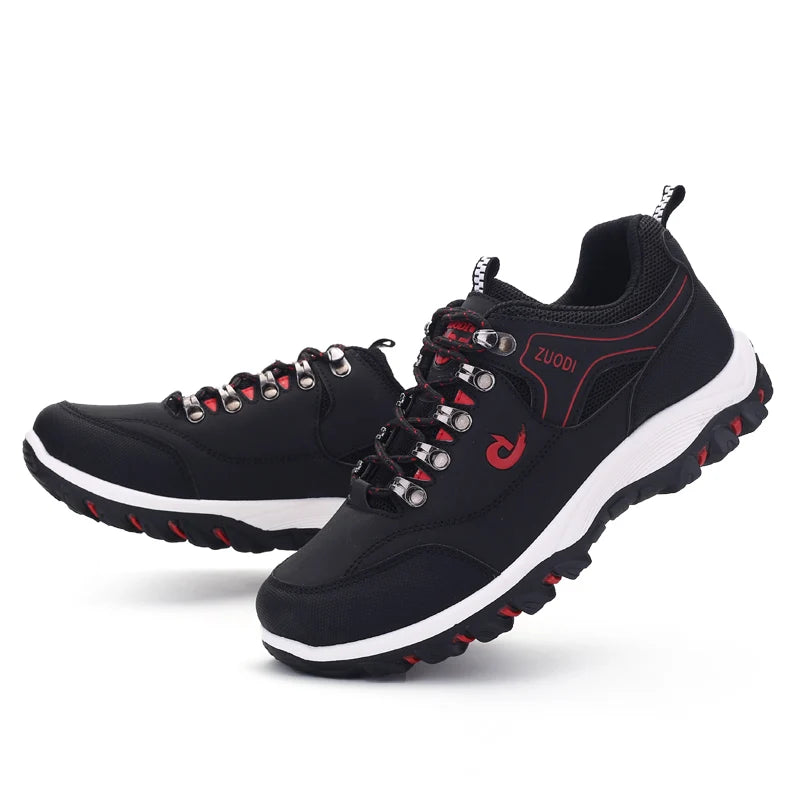 Men's leather casual shoes, sneakers for men, spring, autumn, winter shoes, lightweight tennis walking shoes for men