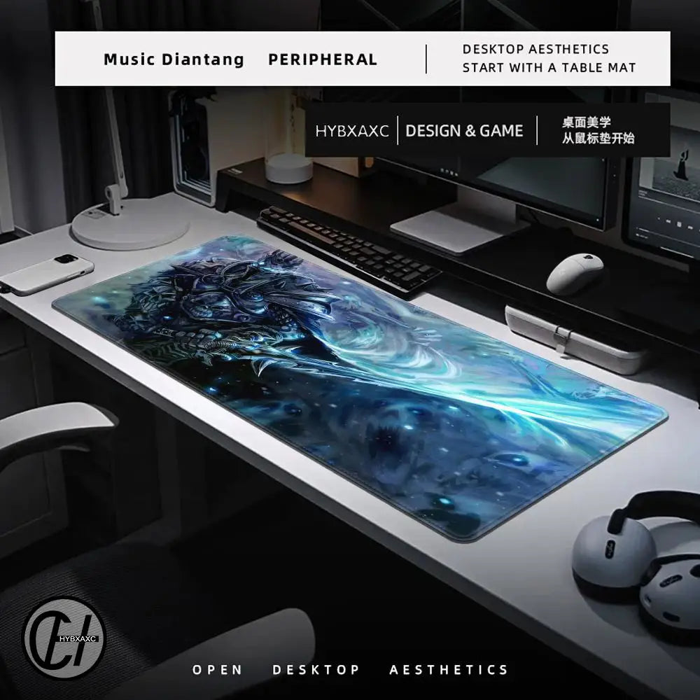 Mouse Pad World of Warcraft Lich King για PC HD Anime Gaming Αξεσουάρ Πληκτρολόγιο Mousepad Φορητού Υπολογιστή XXL Επιφάνεια Γραφείου για Game Cabinet Χαλί