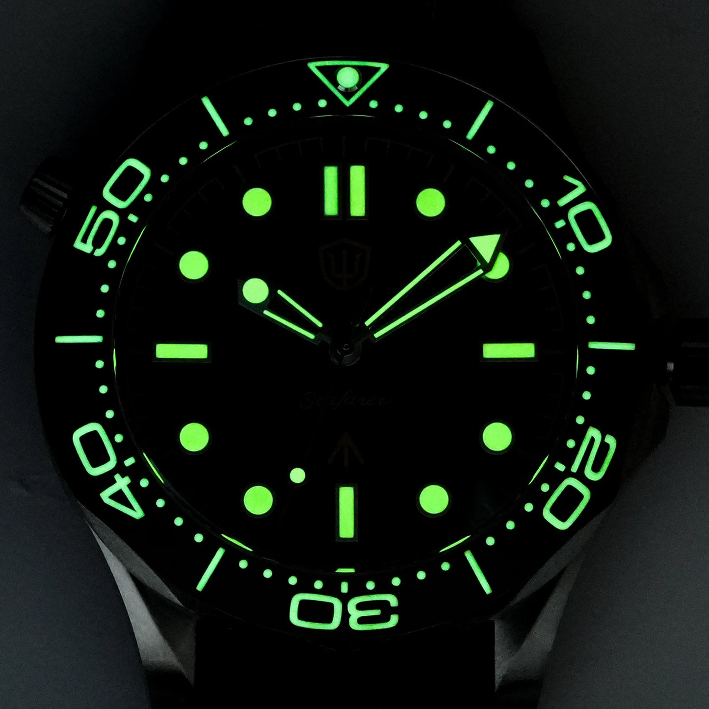 Watchdives 42mm Seafarer Grade 2 Titanium NTTD Dive Watch WD007Q V2 VH31 Sweep Second Quartz Movement Luminous Sapphire Watches