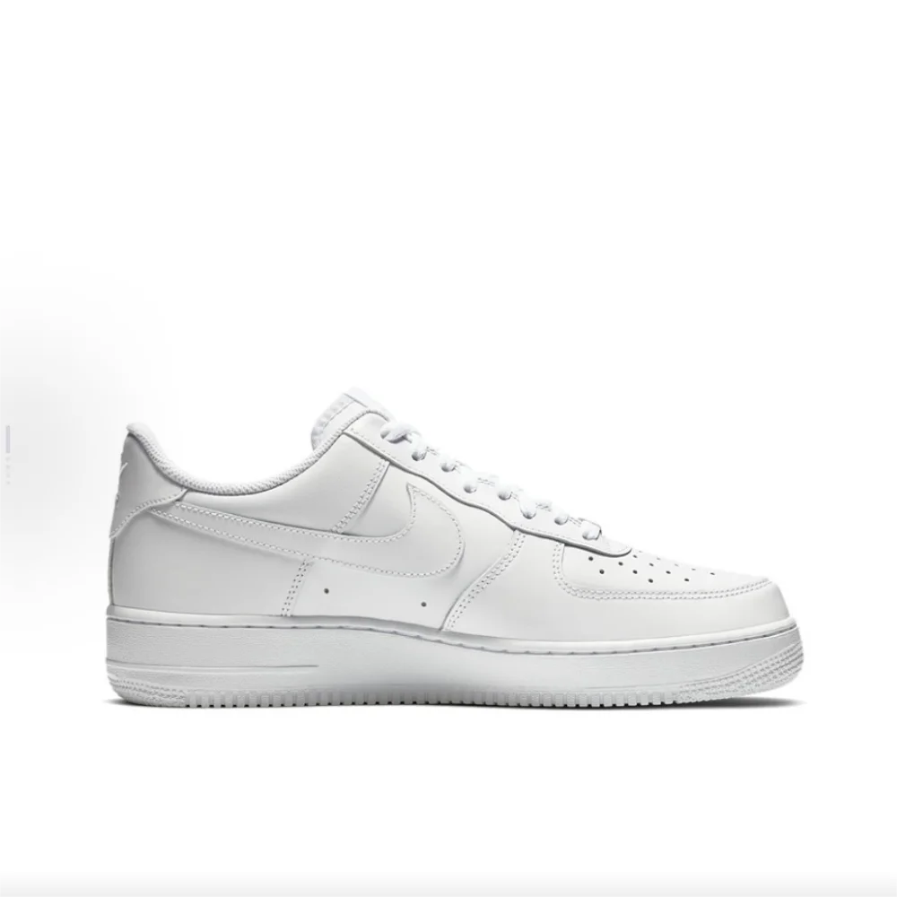 Nike Air Force 1 AF1 teljesen fehér, uniszex, alacsony szárú, alkalmi skate cipő CW2288-111