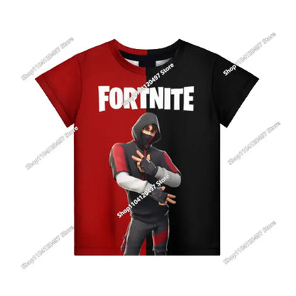 Cartoon Fortnite T Shirt 3D Printed Boys Girls Streetwear Kids Clothes Funny Tshirt O-Neck Summer Tops Birthday Gifts