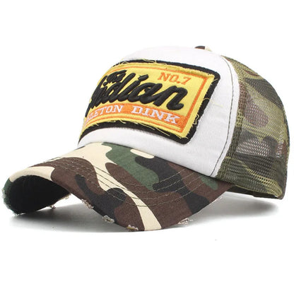 Fashion Letter Embroidery Baseball Cap for Men Women Summer Breathable Mesh Snapback Hat Unisex Hip Hop Trucker Bone Gorras