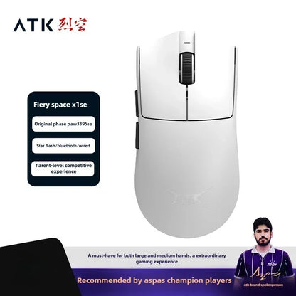 Nuovo mouse gaming wireless ultraleggero ATK X1 SE Starlight PAW3395 26K DPI, driver Hub Page, 1000Hz, accessori per giocatori PC