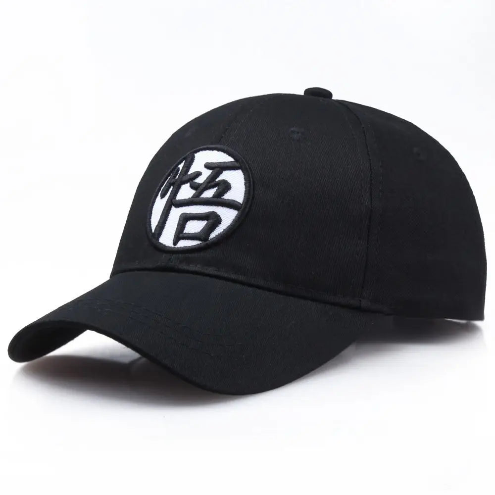 Dragon Ball Son Goku-baseballkasket med broderi i høj kvalitet, unisex, sommerhat med rund krone og bred skygge