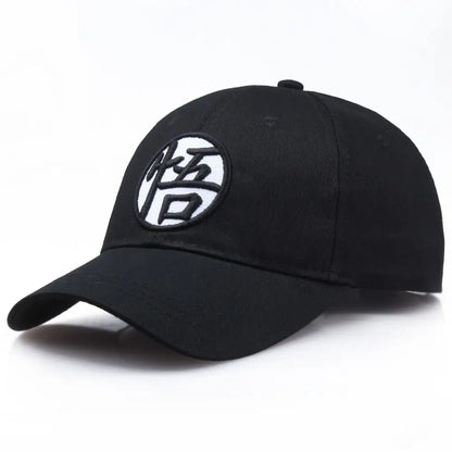 Dragon Ball Son Goku-baseballkasket med broderi i høj kvalitet, unisex, sommerhat med rund krone og bred skygge