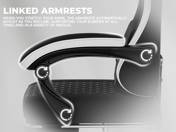 Gaming Chair High Back Ergonomic Office Chair with Footrest, Reclining Computer Gaming Chair, Adjustable Swivel Executive Desk Chair with Lumbar & Headrest Support