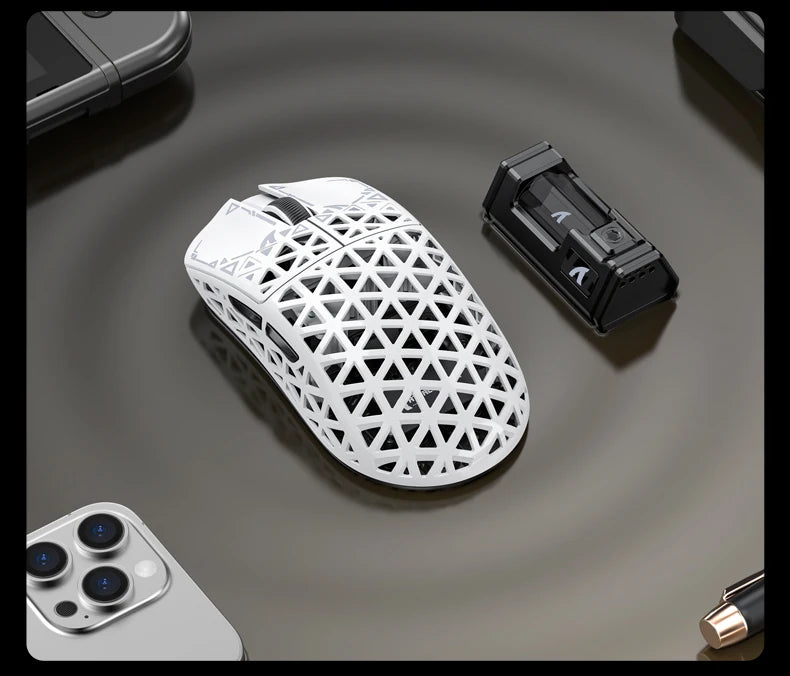 ATTACK SHARK R5 Tri-mode Ultra Wireless Gaming Mouse Carbon Fiber 8K, PAW3950MAX, 8000Hz Wireless Polling Rate, DPI up to 42000