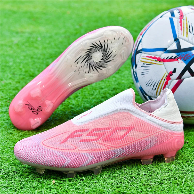 Nouvelles chaussures de football pour hommes, chaussures de sport respirantes, chaussures de futsal antidérapantes, chaussures de football ultralégères, haute tige, haute qualité, pour match en extérieur