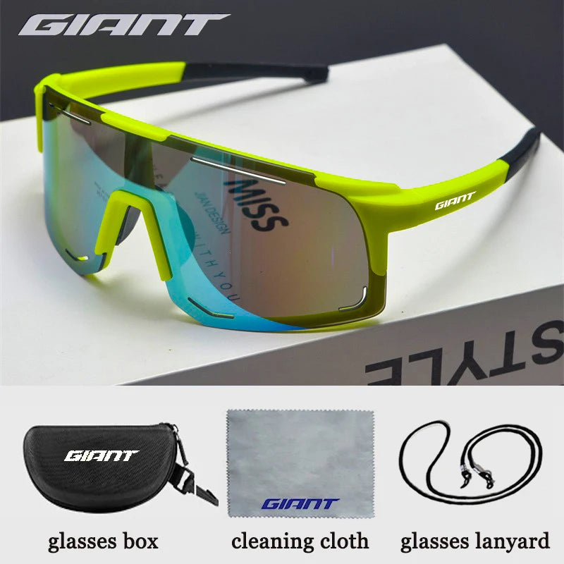 Giant Professional Grade Cycling Sunglasses - UV Protection, Anti-Glare, Impact Resistant, Outdoor Sports with case
