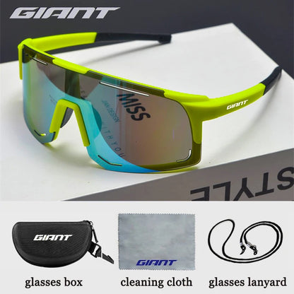 Giant Professional Grade Cycling Sunglasses - UV Protection, Anti-Glare, Impact Resistant, Outdoor Sports with case