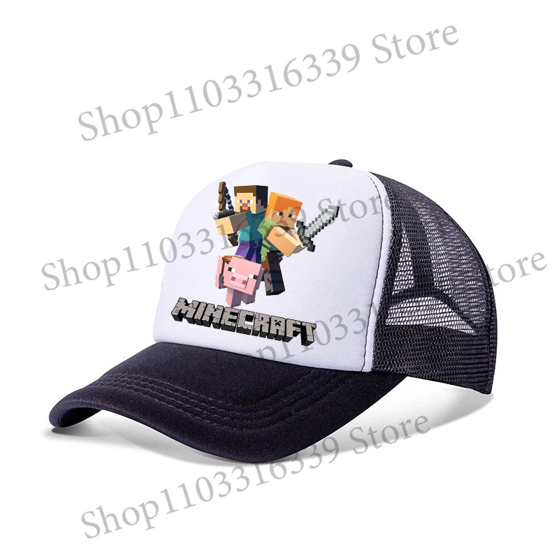 New Game Theme Hat Man Baseball Cap Male Sunshade Sunscreen Cap Minecrafted Fashion Hip Hop Caps Leisure Net Hats Birthday Gift